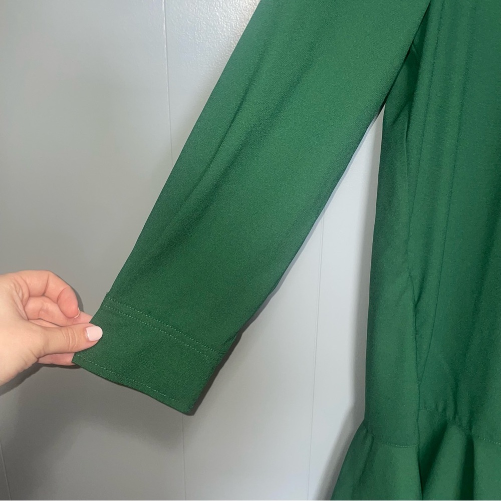 Tuckernuck Hunter Green Crepe Callahan Dress - Picture 10 of 15